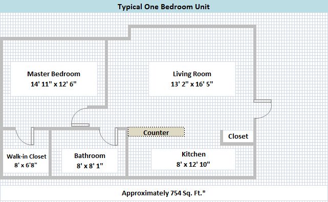 one bedroom